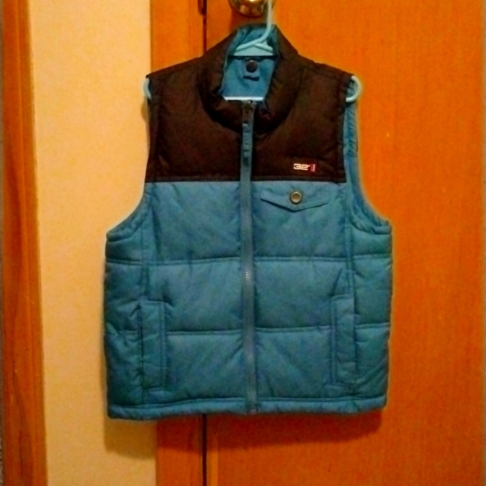 Size 6 blue winter reversible vest